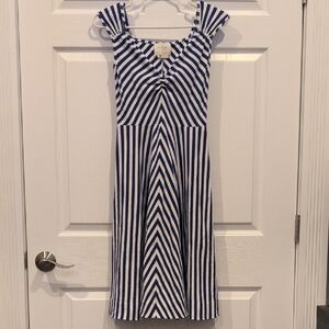 NWOT Kate Spade Blue and White Striped Dress